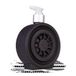 Accentra WHEEL Zeepdispenser in bandendesign, velgenlook, met 320 ml handzeep in pompdispenser, vloeibare zeep, geur: sandelhout en muskus, cadeau-idee