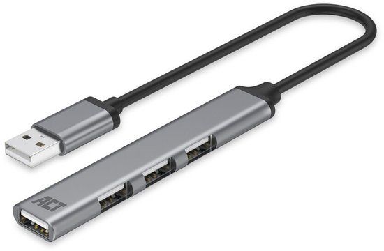 ACT USB-A hub 2.0, 4 poorts USB-A AC6225