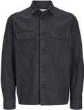 JACK&JONES JJETRAVIS SHIRT LS NOOS Heren Overhemd Zwarte Jeans S