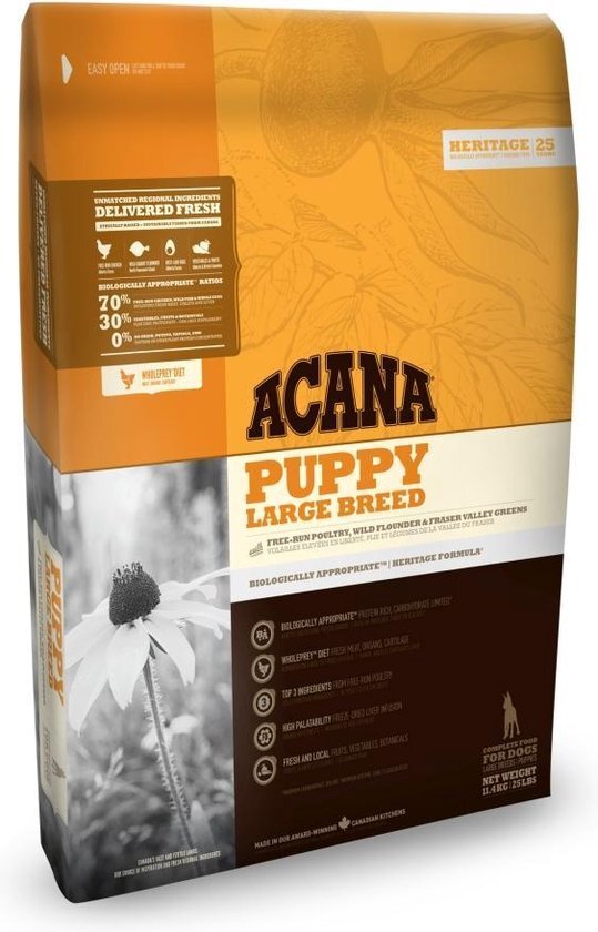 Acana heritage puppy large breed hondenvoer 17 kg