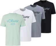 s.Oliver T-shirt Logo T-Shirt Verpakking van 4