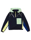 Lacoste dames sport regenjas met capuchon, marineblauw