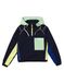 Lacoste dames sport regenjas met capuchon, marineblauw