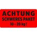 AVERY Zweckform etiketten ACHTUNG SCHWERES PAKET, neonrood, 100 x 50 mm, 200 stuks