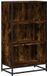 vidaXL Boekenkast gerookte eik 60x35x107,5 cm bewerkt hout