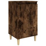 VidaXL Nachtkastjes 2 st 40x35x70 cm bewerkt hout gerookt eikenkleurig