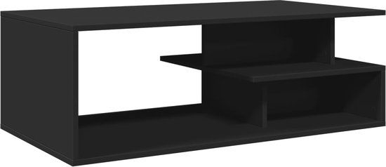 vidaXL Salontafel 102x55x35 cm bewerkt hout zwart