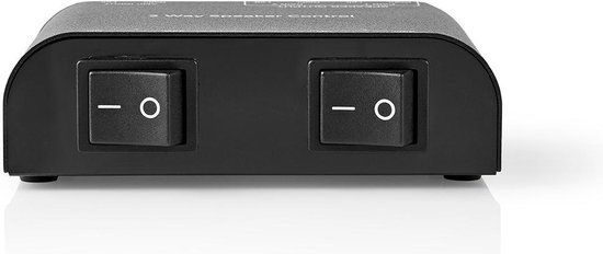 Nedis Speaker Control Box - 2 poorten - Zwart