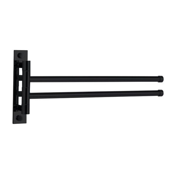 Best Design Nero Estana handdoekhouder 2 lids mat zwart 4010990