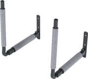 QLS BOX1 GRIJS 1 Paar Muurbeugel Voor Dakkoffer Zwart Metalen 57 cm Beugel 8569