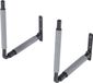 QLS BOX1 GRIJS 1 Paar Muurbeugel Voor Dakkoffer Zwart Metalen 57 cm Beugel 8569