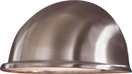 Konstsmide Torino - Outdoor Wall Light - Stainless Steel - E14 - Half Round
