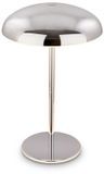 Briloner Caxa Lampe de table LED rechargeable sans fil IP44 argent Ø19,5 x 30,5 cm
