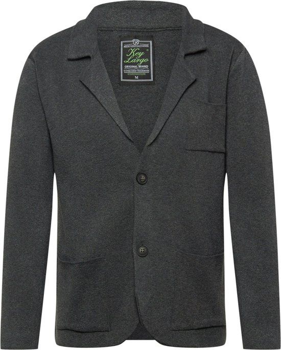 Key Largo gebreid vest heren grafiet L