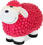 Relaxdays Tuinbeeld Schaap - 16 cm - Weerbestendig - Felroze