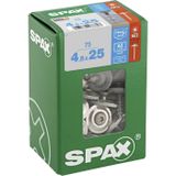 SPAX Vis à tôle, 4,5 x 25 mm, 75 pièces, acier inoxydable A2