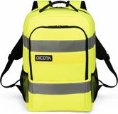 Dicota HI-VIS Base 24L Rugzak Geel – Reflecterende Rugzak met Laptopvak
