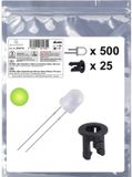 Quadrios 25O210 LED-assortiment Geel-groen Rond 3 mm 700 mcd 20 mA 2.0 V