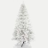Kerstboom, wit, 90 cm, sneeuwbedekte kerstboom, optionele kerstverlichting, kerstboomdecoratie, kerstboom, 90 takken