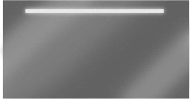 LoooX M-Line spiegel 120 x 60 cm met verlichting en verwarming - aluminium