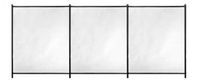 GRE Flexibele veiligheidsbarrière - 3 m x H 1,33 m - Voorgemonteerd - Knipbaar doek - 4 palen + discrete afdekkingen