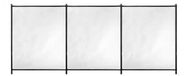 GRE Flexibele veiligheidsbarrière - 3 m x H 1,33 m - Voorgemonteerd - Knipbaar doek - 4 palen + discrete afdekkingen