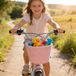 ShopVlot Panier de vélo pour enfants - Corde en coton amovible - Panier micro-rouleau - Rangement idéal pour vélo pour filles