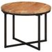 Maison Exclusive - Table basse, 45x45x35 cm, acacia massif et fer
