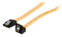Valueline SATA 6Gb/s data cable - SATA 7-pin female with lock - SATA 7-pin female with lock 90 degree angled 0.50 m yellow