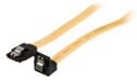 Valueline SATA 6Gb/s data cable - SATA 7-pin female with lock - SATA 7-pin female with lock 90 degree angled 0.50 m yellow