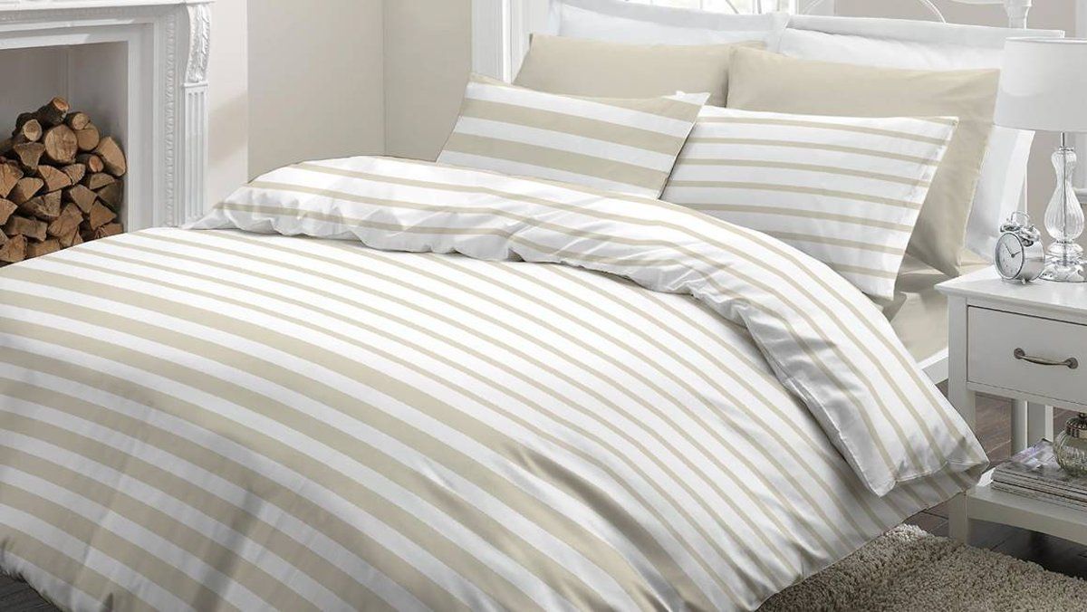 Snoozing Mandy Dekbedovertrek Lits-jumeaux 240x200/220 cm + 2 kussenslopen 65x65 cm - Beige