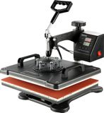 Presse à chaud 8-en-1, presse à chaud, 38x30 cm. Presse à t-shirts, machine pour l'impression sur tasses, machine multifonctionnelle de transfert de chaleur pour t-shirts, tasses, chapeaux, assiettes et impression par sublimation