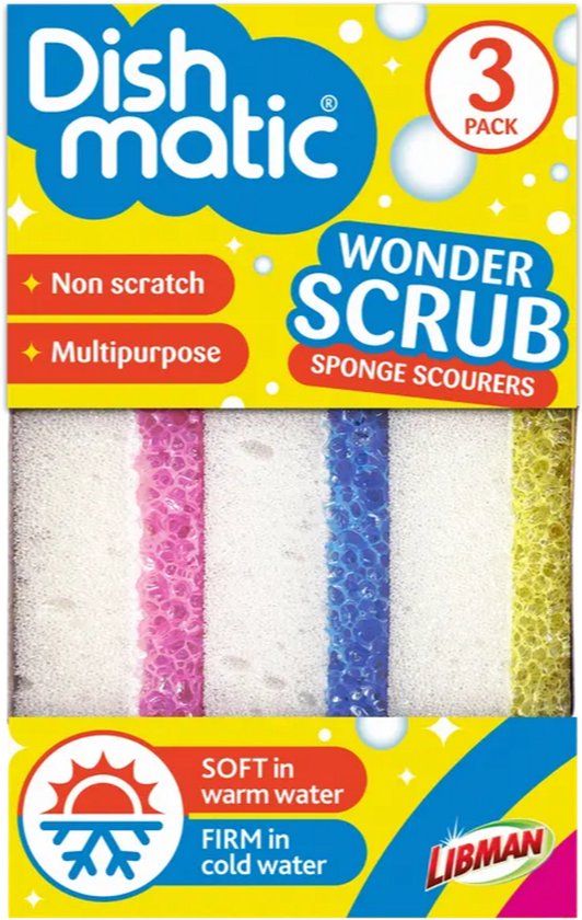 Dishmatic Wonder Scrub Schuursponzen (3 stuks)