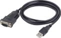 Cablexpert USB naar DB9M seriële poort converter kabel, zwart, 1.5 meter