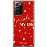 ERT GROUP mobiel telefoonhoesje voor Samsung GALAXY NOTE 20 ULTRA origineel en officieel erkend Babaco patroon Positive vibes 006, hoesje is gemaakt van TPU