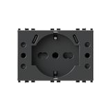 4Box - USB inbouwstopcontact P503 3.0A compatibel met Vimar® Arkè™ grijs