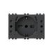 4Box - USB inbouwstopcontact P503 3.0A compatibel met Vimar® Arkè™ grijs