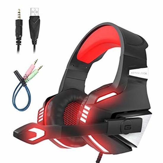 Hunterspider Gaming Headset voor PS4 Xbox One Micolindun Over Ear