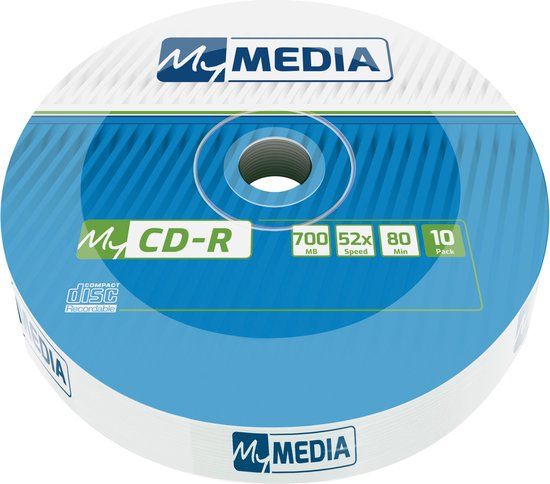MyMedia CD-R 700 MB Wrap 10 stuk(s)
