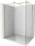 Mexen Kioto paroi de douche Walk-in 100 x 100 cm, transparent, or brossé
