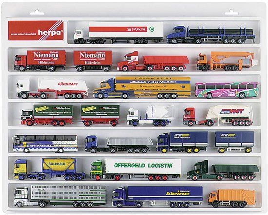 Herpa 029216 - LKW-ophangkasten - Hangvitrine voor modelauto's en vliegtuigen - 2021
