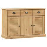vidaXL Dressoir VIGO Massief Grenenhout Bruin 113x40x75 cm
