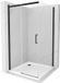 Mexen Omega cabine de douche coulissante 100 x 100 cm, transparent, noir + receveur de douche plat, blanc