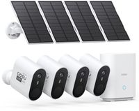 Aosu SolarCam System Max - 4 Beveiligingscamera's - 2K Resolutie - Zonne-energie - Draadloos - 32GB