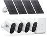 Aosu SolarCam System Max - 4 caméras de sécurité - Résolution 2K - Énergie solaire - Sans fil - 32 Go