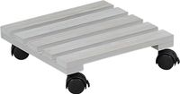 Kesper Plantenpot trolley - hout - grijs - vierkant - 30 x 30 cm