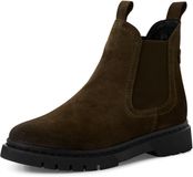 Tamaris - Dames - Laarzen - Khaki - Leer - Maat 37