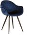 LABEL51 Eetkamerstoel Forli - Blauw - Fluweel