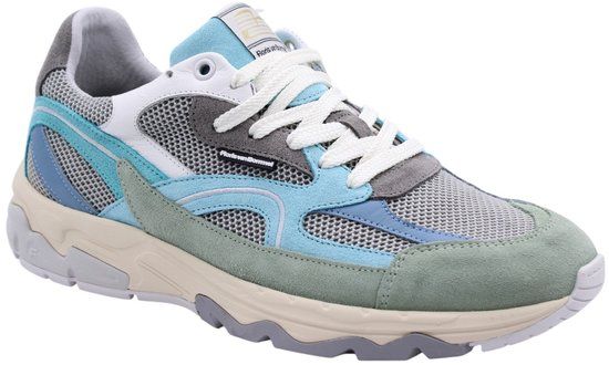 Floris van Bommel De Rezer 01.06 suède sneakers lichtblauw