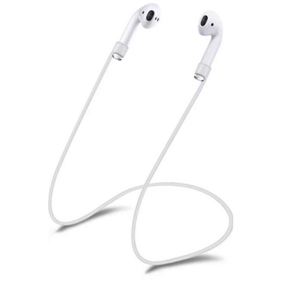 EasyLazyÂ® Silliconen Anti Lost Strap / koord voor Apple iPhone Airpods - Wit